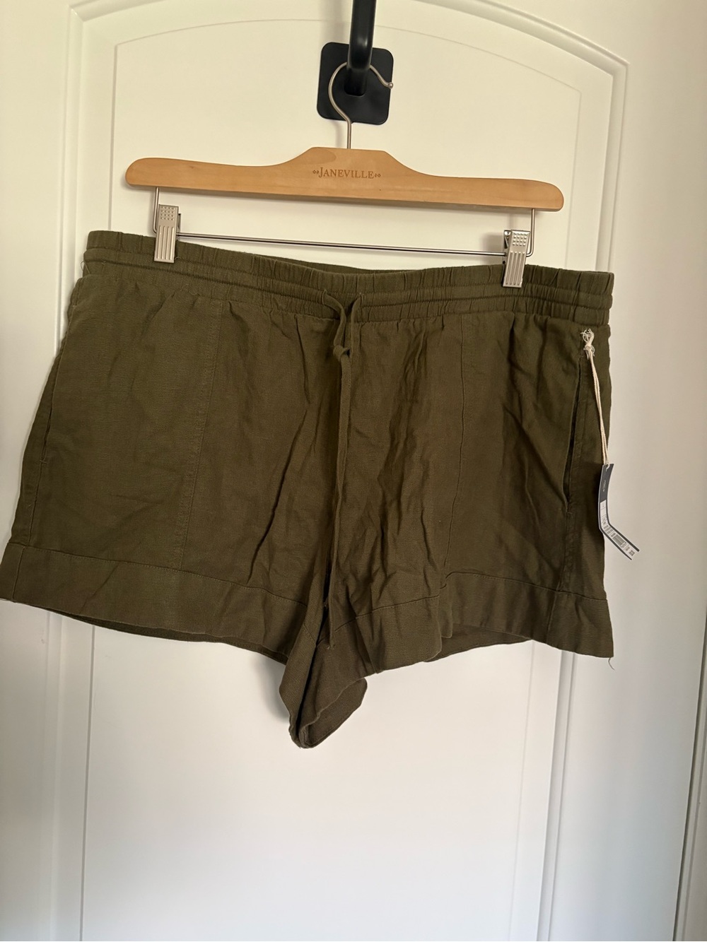 a new day Olive Drawstring Casual Women’s Shorts